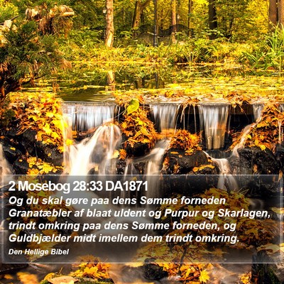 2 Mosebog 28:33 DA1871 Bible Verse Image