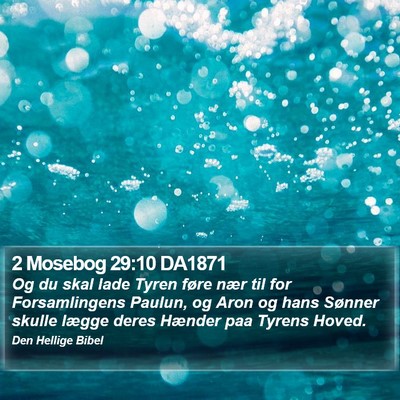 2 Mosebog 29:10 DA1871 Bible Verse Image