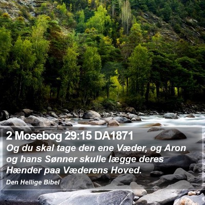 2 Mosebog 29:15 DA1871 Bible Verse Image