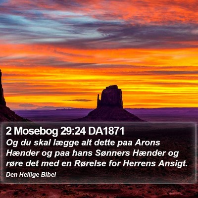 2 Mosebog 29:24 DA1871 Bible Verse Image