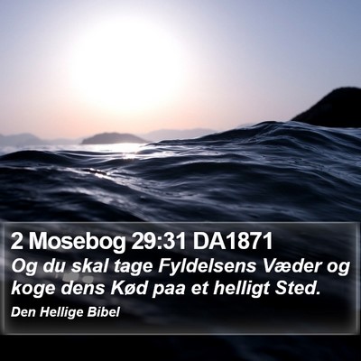 2 Mosebog 29:31 DA1871 Bible Verse Image