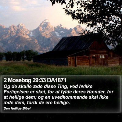 2 Mosebog 29:33 DA1871 Bible Verse Image