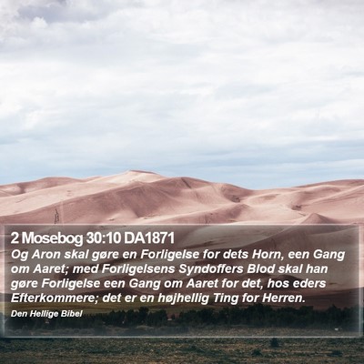 2 Mosebog 30:10 DA1871 Bible Verse Image