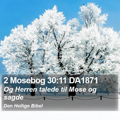 2 Mosebog 30:11 DA1871 Bible Verse Image