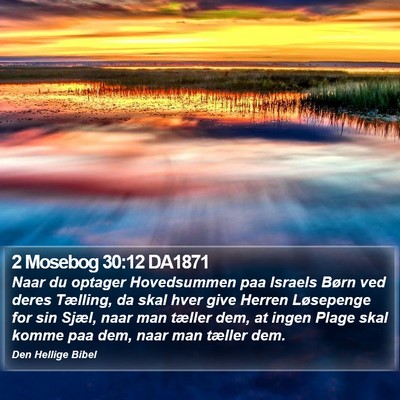 2 Mosebog 30:12 DA1871 Bible Verse Image