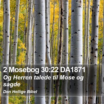 2 Mosebog 30:22 DA1871 Bible Verse Image