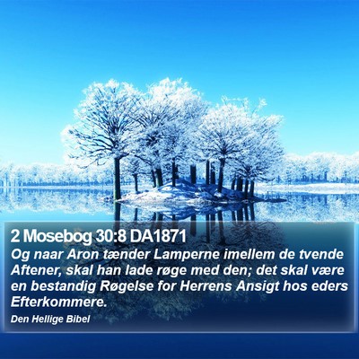 2 Mosebog 30:8 DA1871 Bible Verse Image