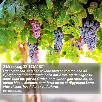 2 Mosebog 32:1 DA1871 Bible Verse Image