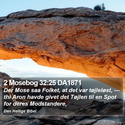 2 Mosebog 32:25 DA1871 Bible Verse Image