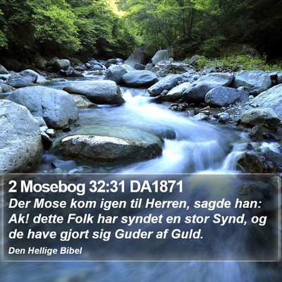 2 Mosebog 32:31 DA1871 Bible Verse Image