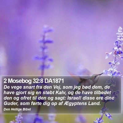 2 Mosebog 32:8 DA1871 Bible Verse Image