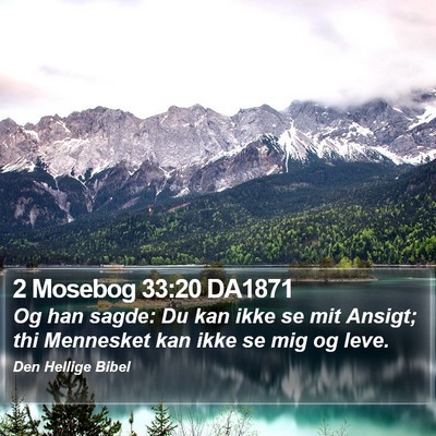 2 Mosebog 33:20 DA1871 Bible Verse Image