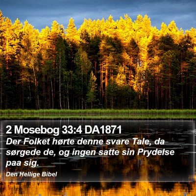 2 Mosebog 33:4 DA1871 Bible Verse Image