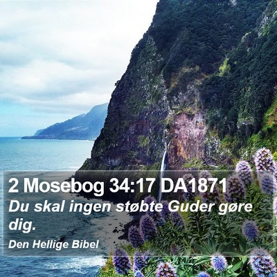 2 Mosebog 34:17 DA1871 Bible Verse Image
