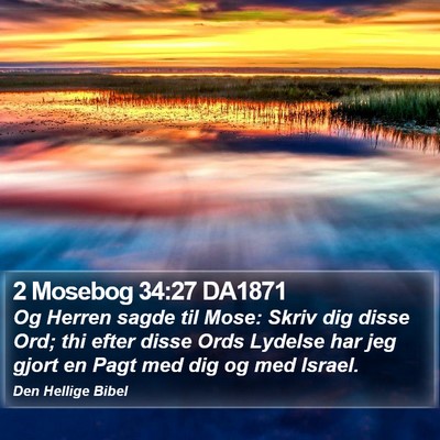2 Mosebog 34:27 DA1871 Bible Verse Image