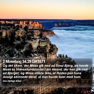 2 Mosebog 34:29 DA1871 Bible Verse Image