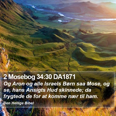 2 Mosebog 34:30 DA1871 Bible Verse Image