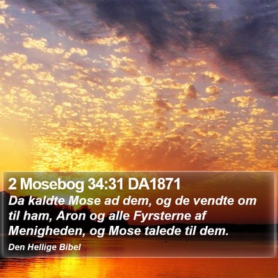 2 Mosebog 34:31 DA1871 Bible Verse Image