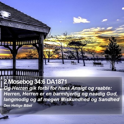 2 Mosebog 34:6 DA1871 Bible Verse Image