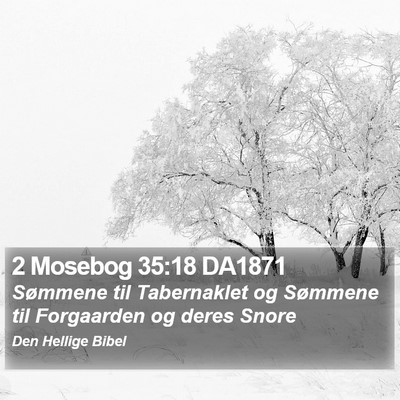 2 Mosebog 35:18 DA1871 Bible Verse Image