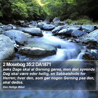 2 Mosebog 35:2 DA1871 Bible Verse Image
