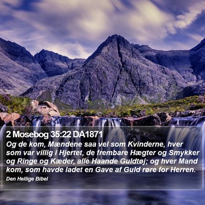 2 Mosebog 35:22 DA1871 Bible Verse Image
