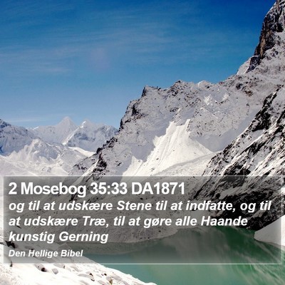 2 Mosebog 35:33 DA1871 Bible Verse Image