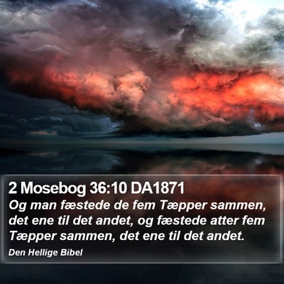 2 Mosebog 36:10 DA1871 Bible Verse Image