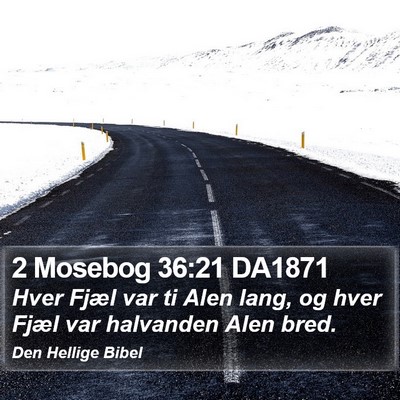 2 Mosebog 36:21 DA1871 Bible Verse Image