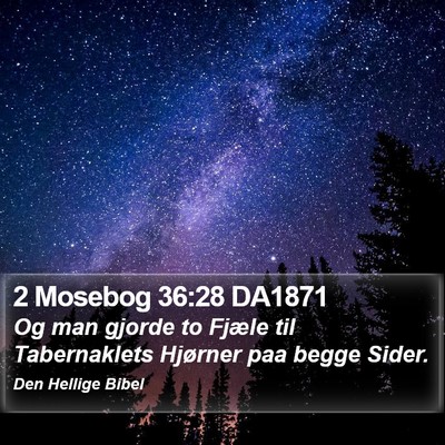 2 Mosebog 36:28 DA1871 Bible Verse Image