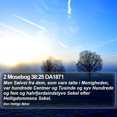2 Mosebog 38:25 DA1871 Bible Verse Image