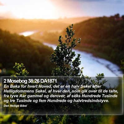 2 Mosebog 38:26 DA1871 Bible Verse Image