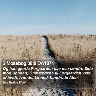 2 Mosebog 38:9 DA1871 Bible Verse Image