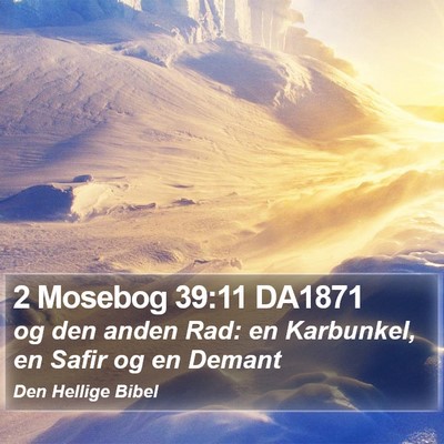 2 Mosebog 39:11 DA1871 Bible Verse Image
