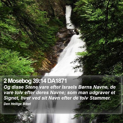 2 Mosebog 39:14 DA1871 Bible Verse Image