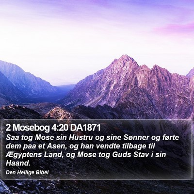 2 Mosebog 4:20 DA1871 Bible Verse Image