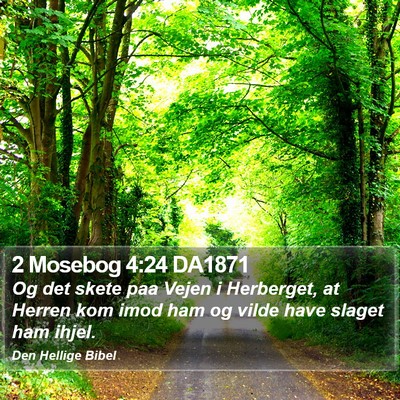 2 Mosebog 4:24 DA1871 Bible Verse Image