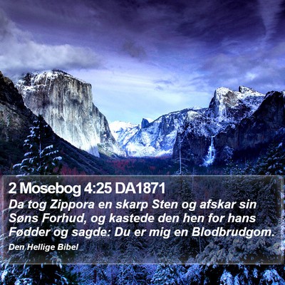 2 Mosebog 4:25 DA1871 Bible Verse Image