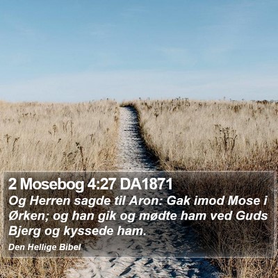 2 Mosebog 4:27 DA1871 Bible Verse Image