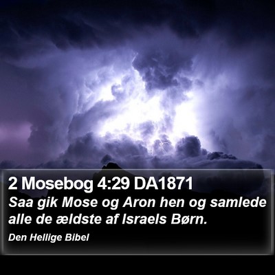 2 Mosebog 4:29 DA1871 Bible Verse Image