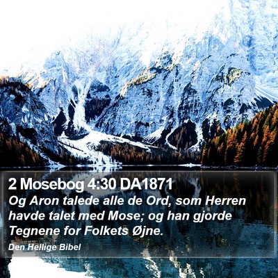 2 Mosebog 4:30 DA1871 Bible Verse Image