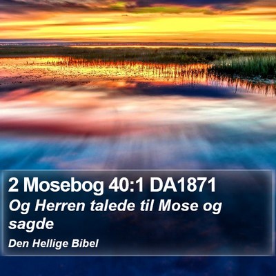 2 Mosebog 40:1 DA1871 Bible Verse Image