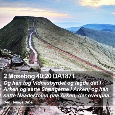 2 Mosebog 40:20 DA1871 Bible Verse Image