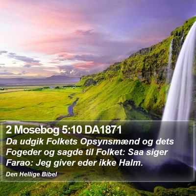 2 Mosebog 5:10 DA1871 Bible Verse Image