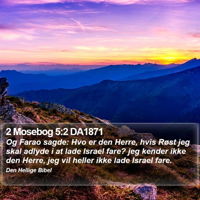 2 Mosebog 5:2 DA1871 Bible Verse Image