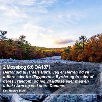 2 Mosebog 6:6 DA1871 Bible Verse Image
