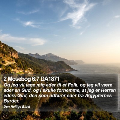 2 Mosebog 6:7 DA1871 Bible Verse Image