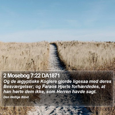2 Mosebog 7:22 DA1871 Bible Verse Image