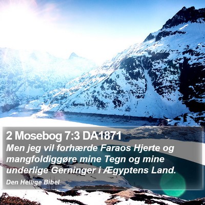 2 Mosebog 7:3 DA1871 Bible Verse Image