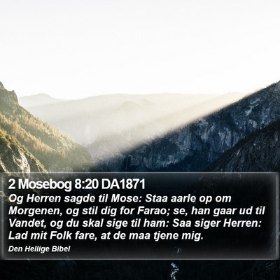 2 Mosebog 8:20 DA1871 Bible Verse Image